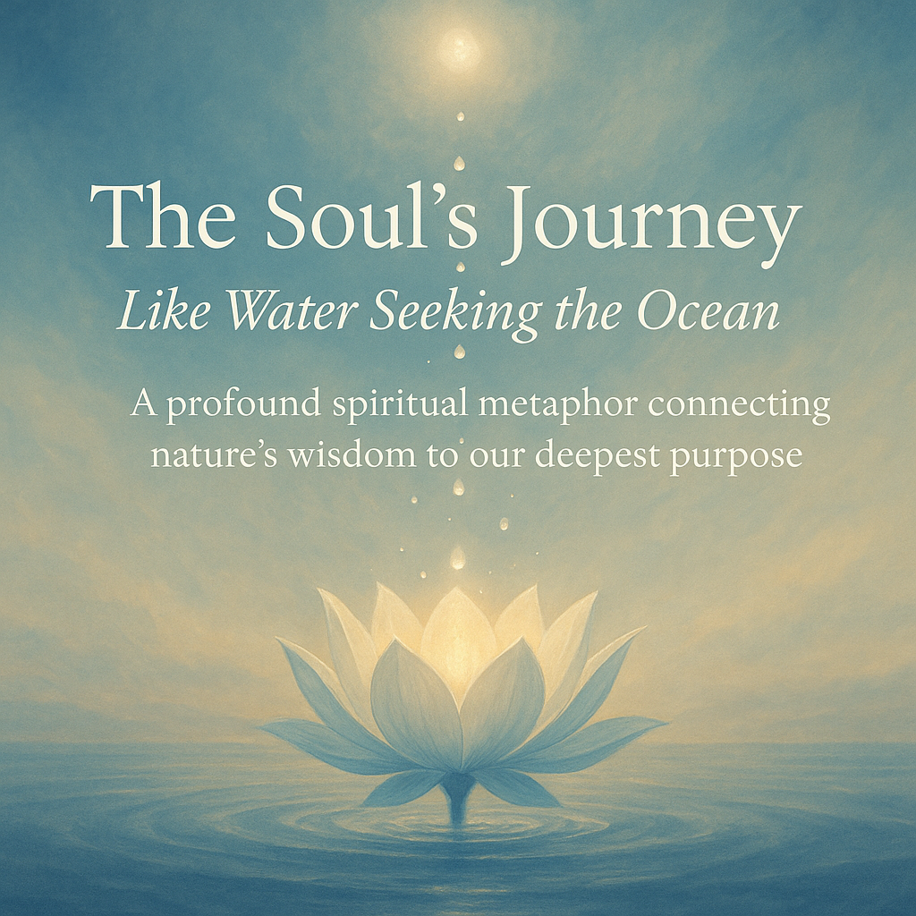 What is purpose of life?  like water seeking the ocean